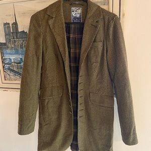 Vintage free people blazer olive green size 2